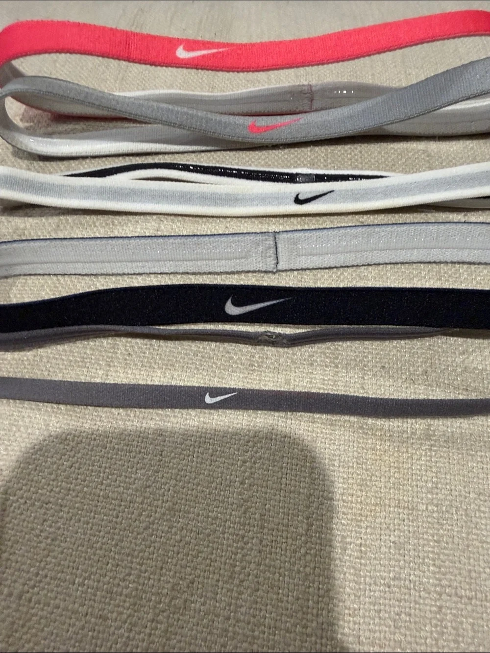 set of 5 girls nike sports headbands assorted colors new volleyball basketball